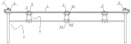 Reducing and resisting combined lateral retaining device