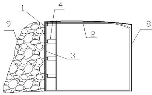 Reducing and resisting combined lateral retaining device