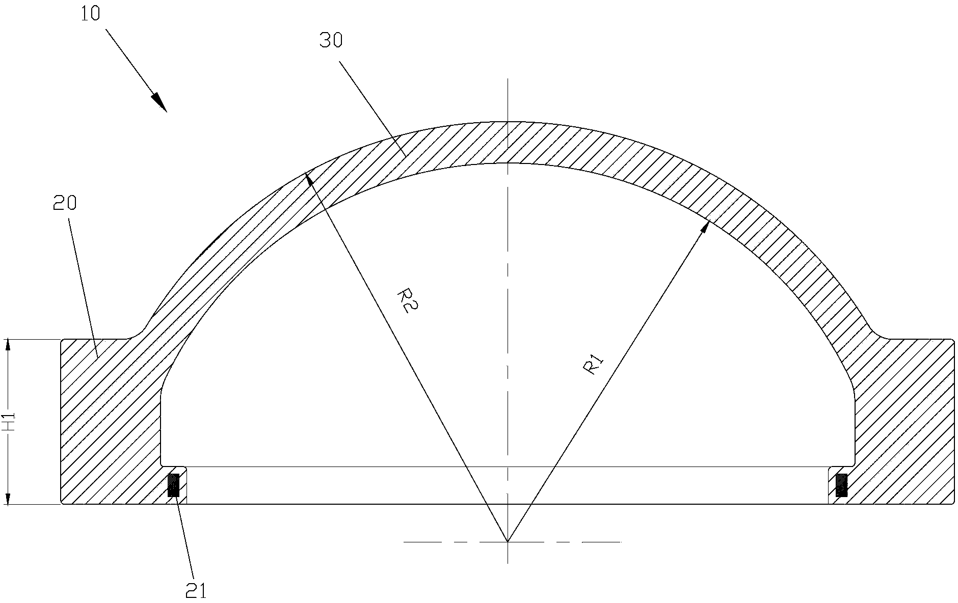 Sampling method for quality detection of entire top cover forging of reactor pressure vessel