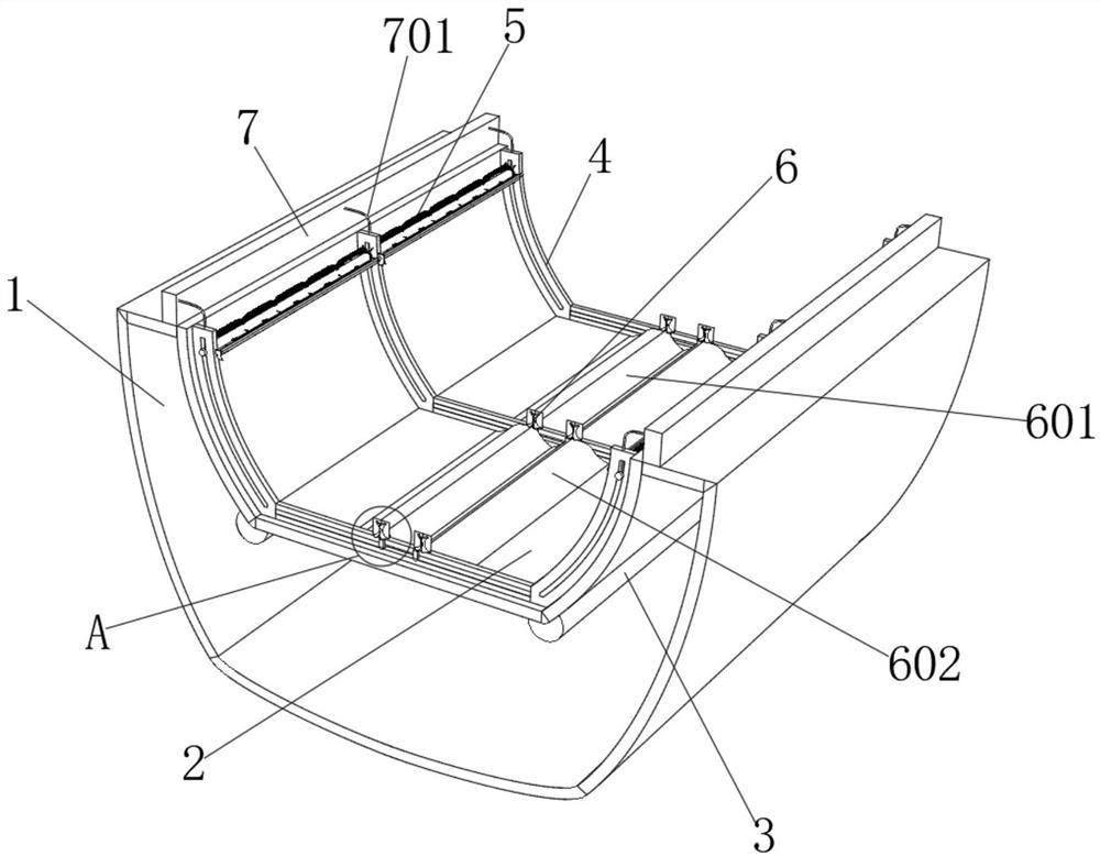 Automatic cabin cleaning device for transport ship