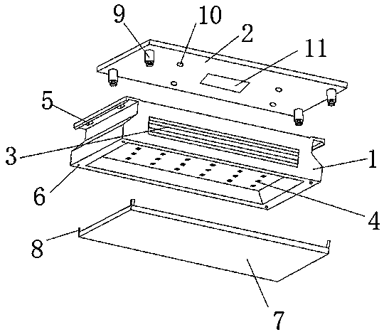 Efficient heat dissipation type LED lamp convenient to install