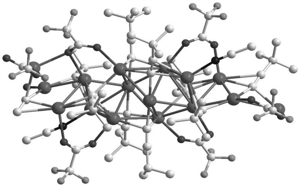 An octanuclear silver alkyne cluster material with thermochromic and luminescent properties, its preparation method and application