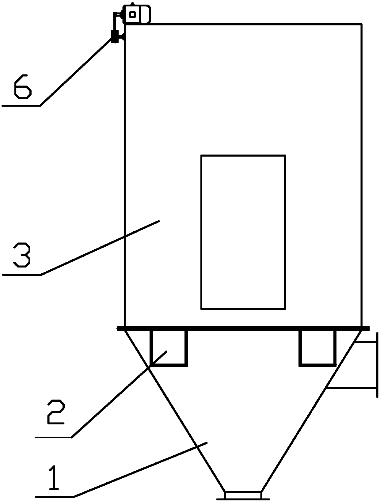 Inner filtering dust remover provided with mechanical dust removal mechanism