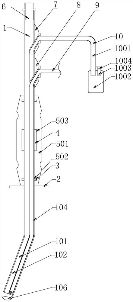 Pressure-reducing type uterine cavity tissue suction tube