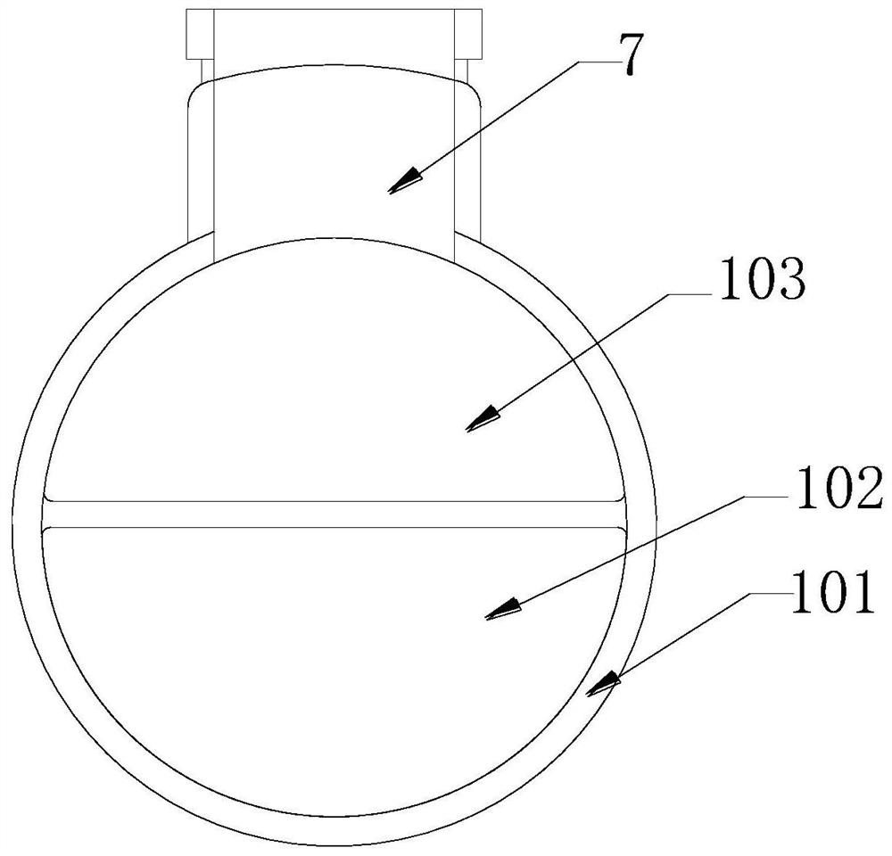 Pressure-reducing type uterine cavity tissue suction tube