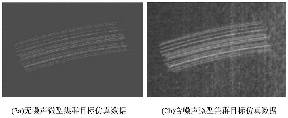 Method and system for realizing noise suppression on ISAR miniature cluster target by using generative adversarial network