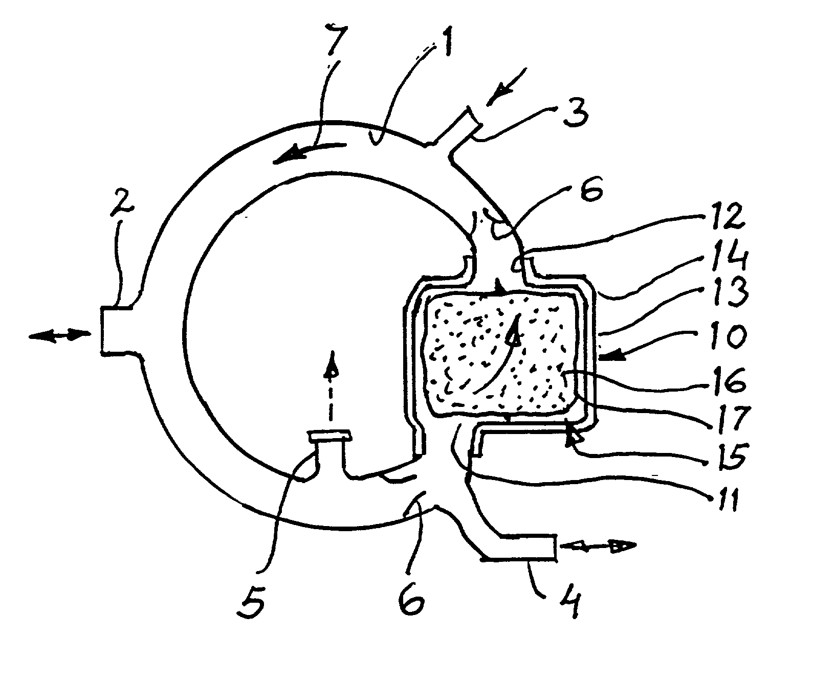 Device for anaesthetic systems