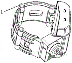 A connection mechanism and its pivot pin for police wearable equipment