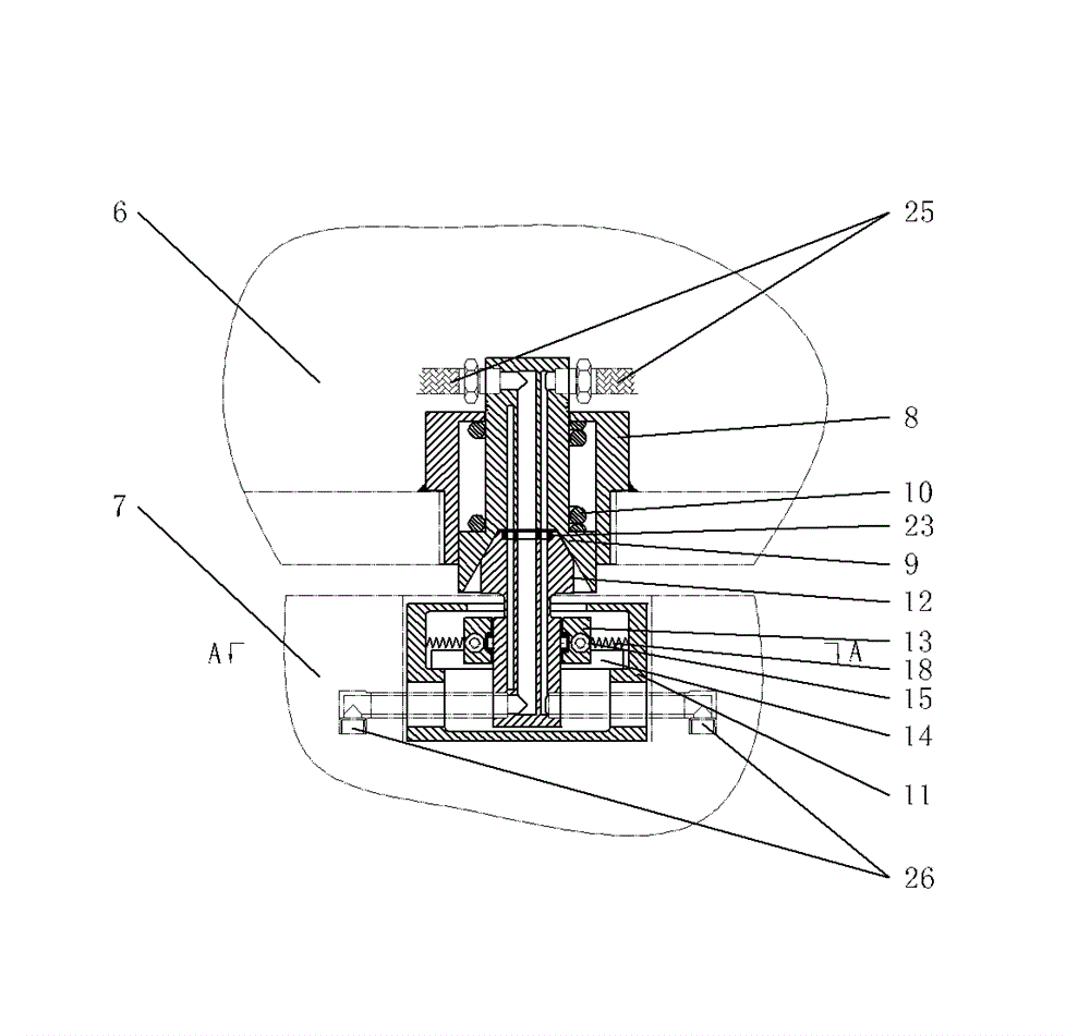 Automatic butt-jointing device for argon blowing pipeline of molten steel tank