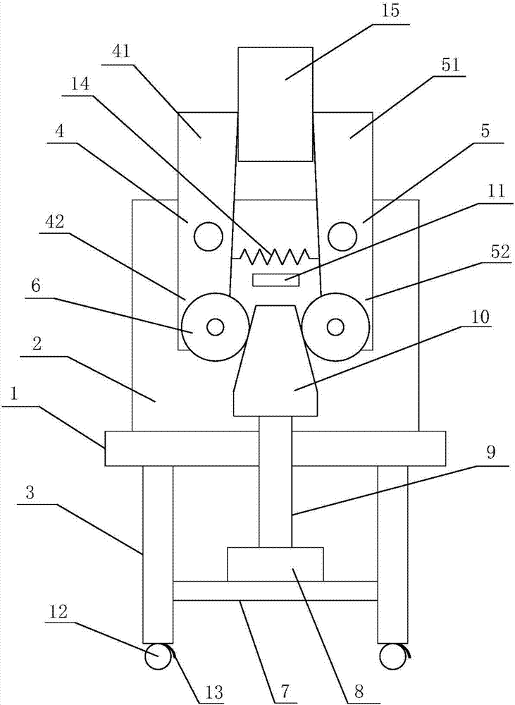 Square part machining device