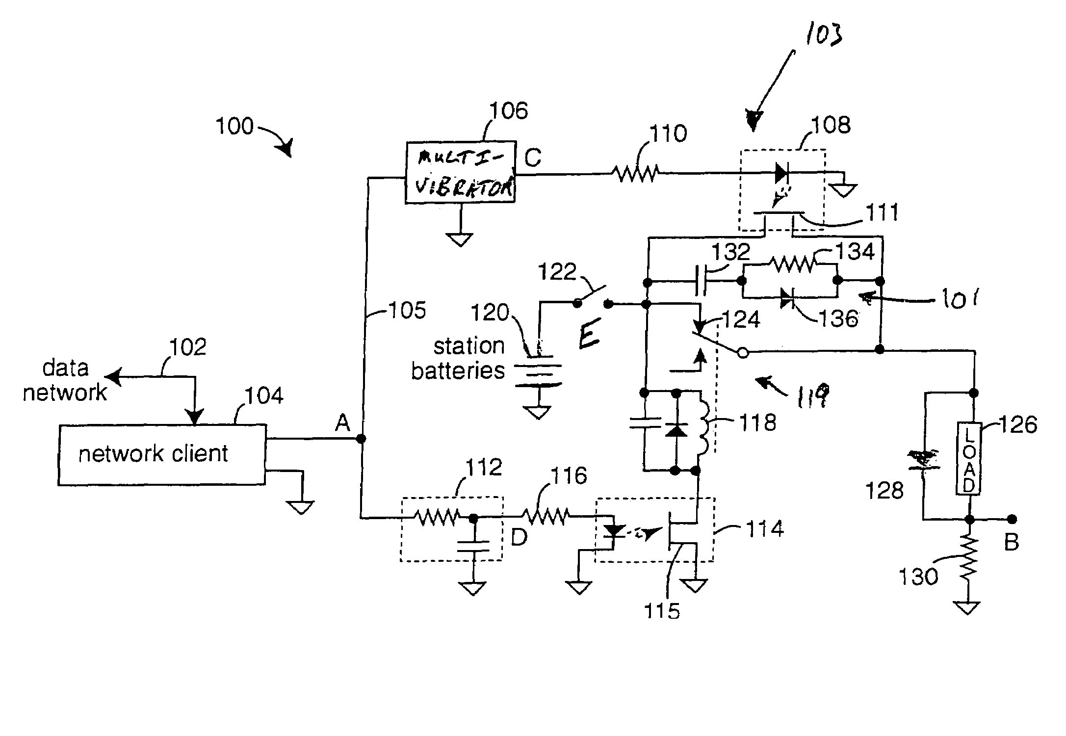 Active arc-suppression circuit, system, and method of use