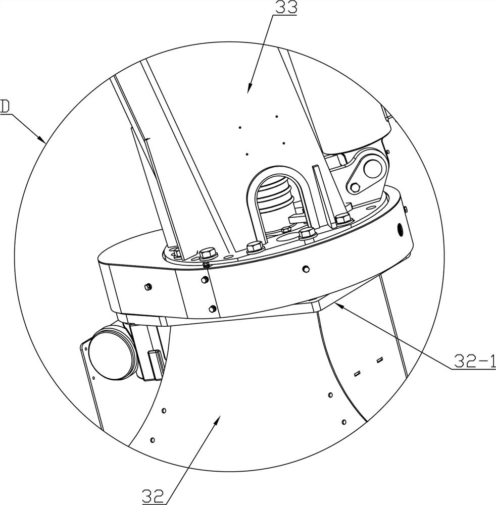 A position adjustment system for heliostat cleaning equipment