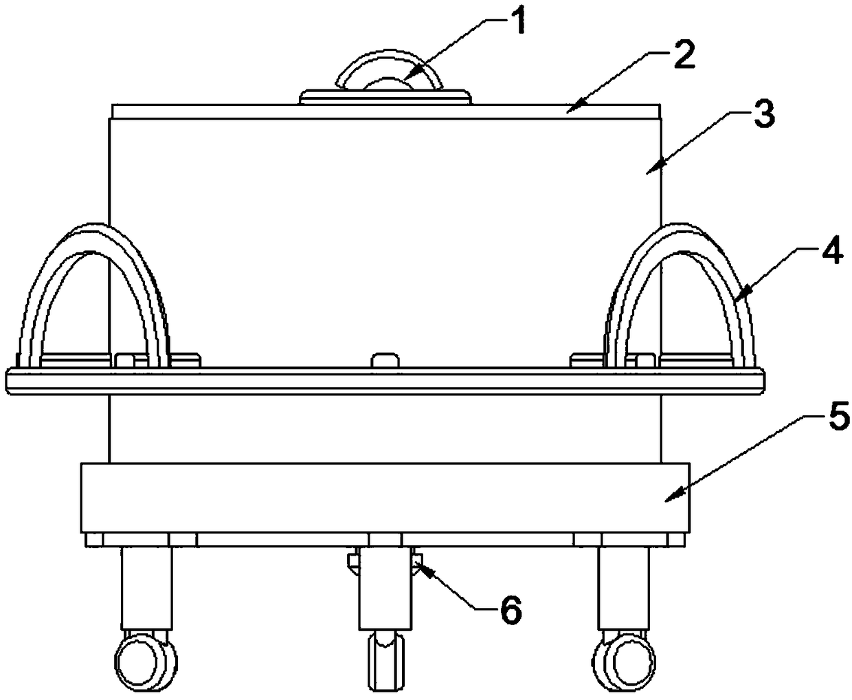 Container facilitating coating discharging