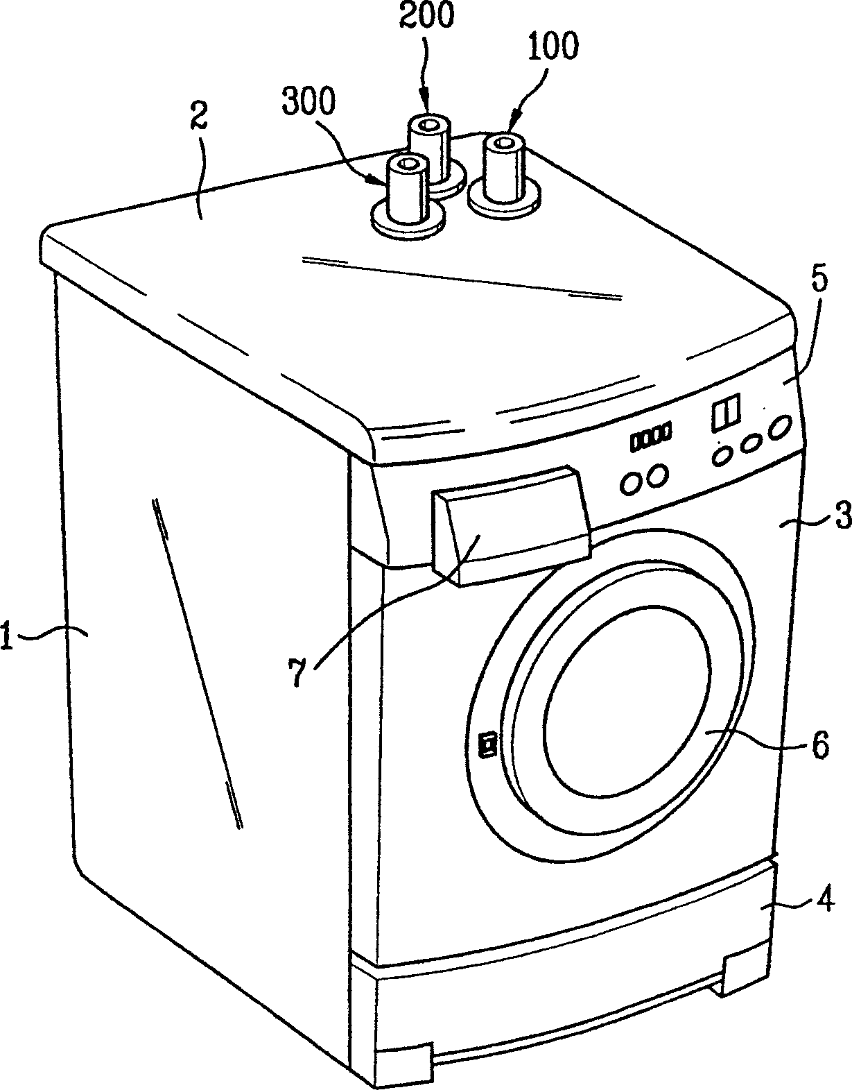 Liquid detergent automatic adding device for washing machine