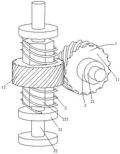 Mechanical transmission mechanism with overload position capable of being preset