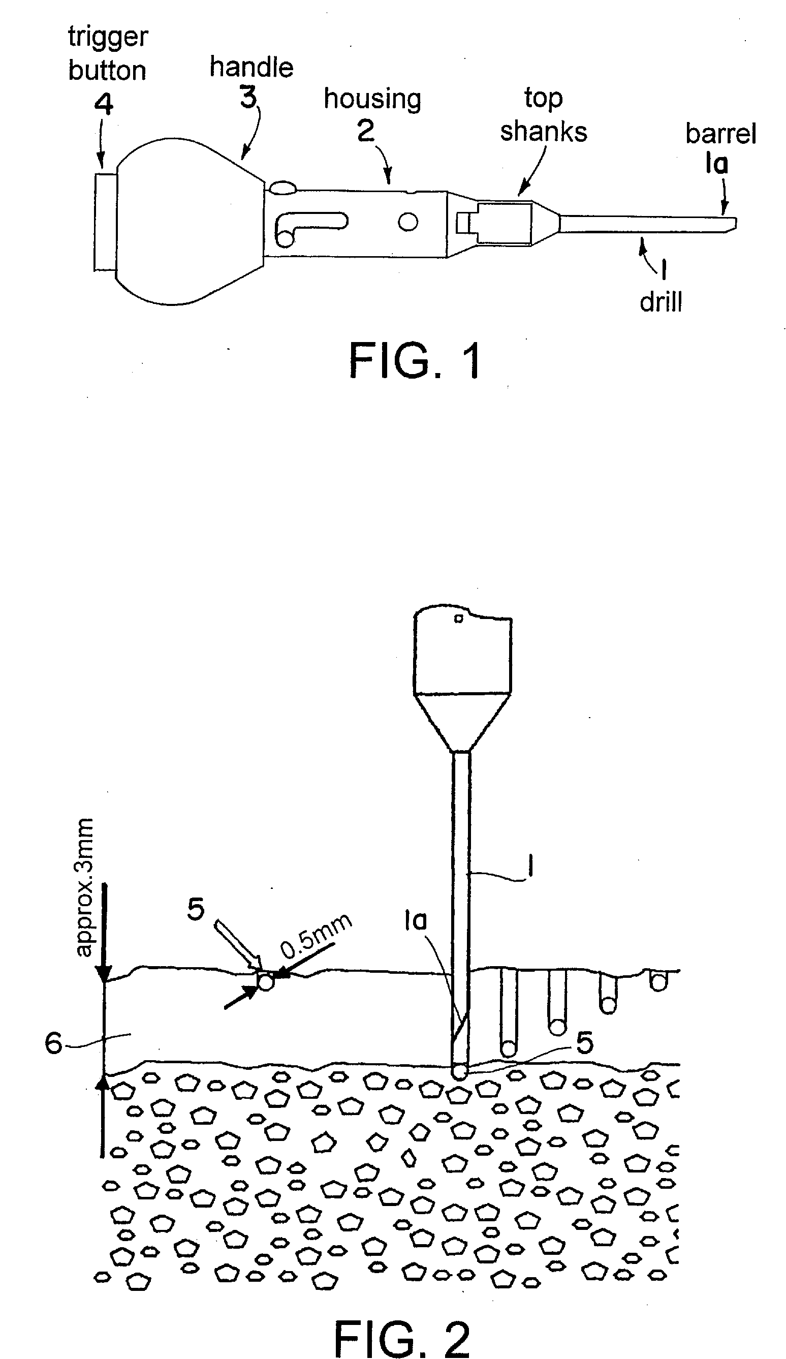 Method and device for registering an anatomical structure using markers