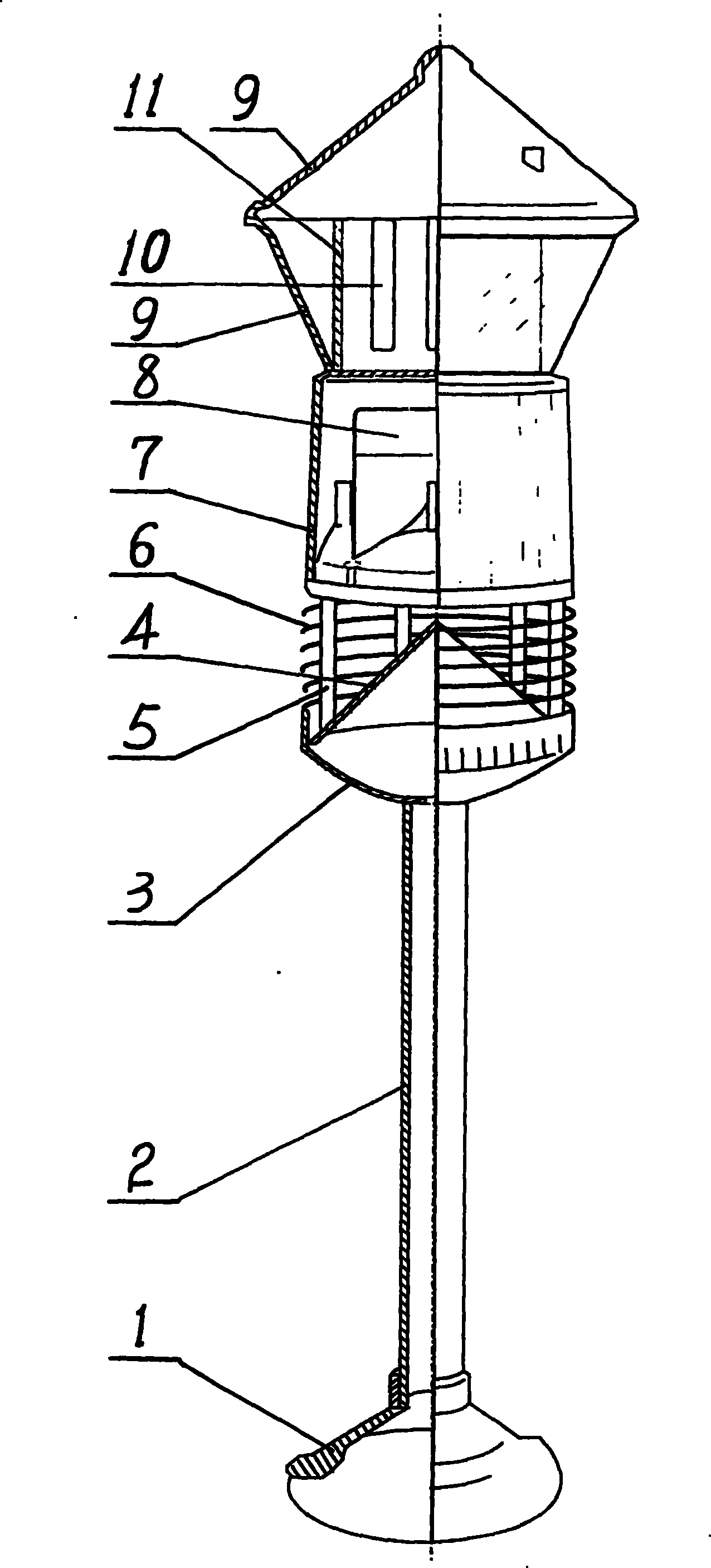 Automatic playing device and method for garden sound