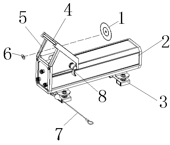 Follow spotlight capable of conveniently aiming and projecting light