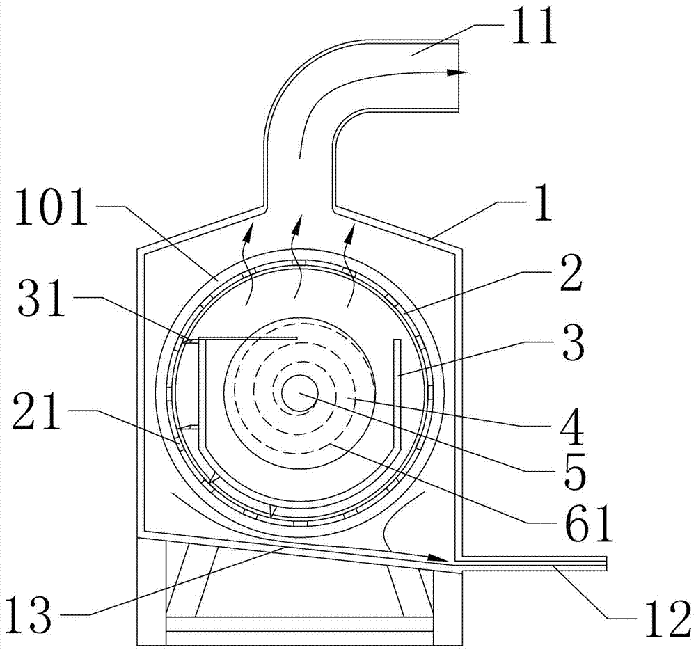 Efficient horizontal type montmorillonite dryer