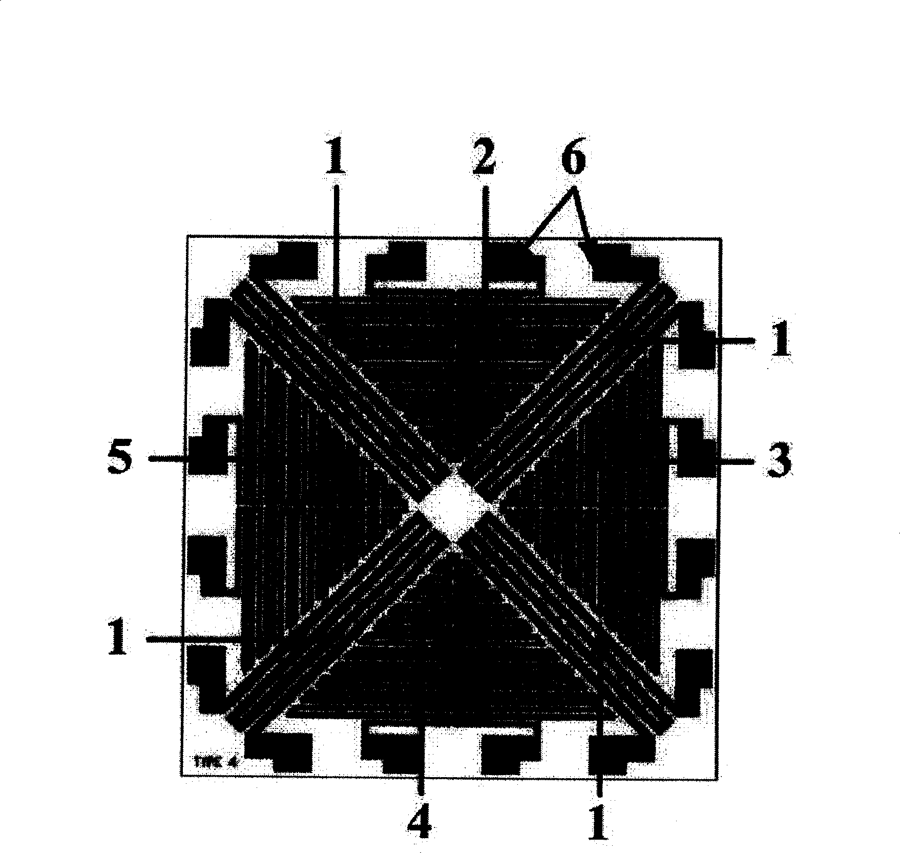 Cross structure two-D wind speed wind direction sensor and preparation method thereof