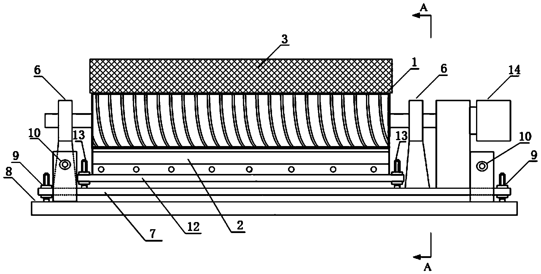 Vacuum belt dehydrator and combined type filtering cloth scraper thereof