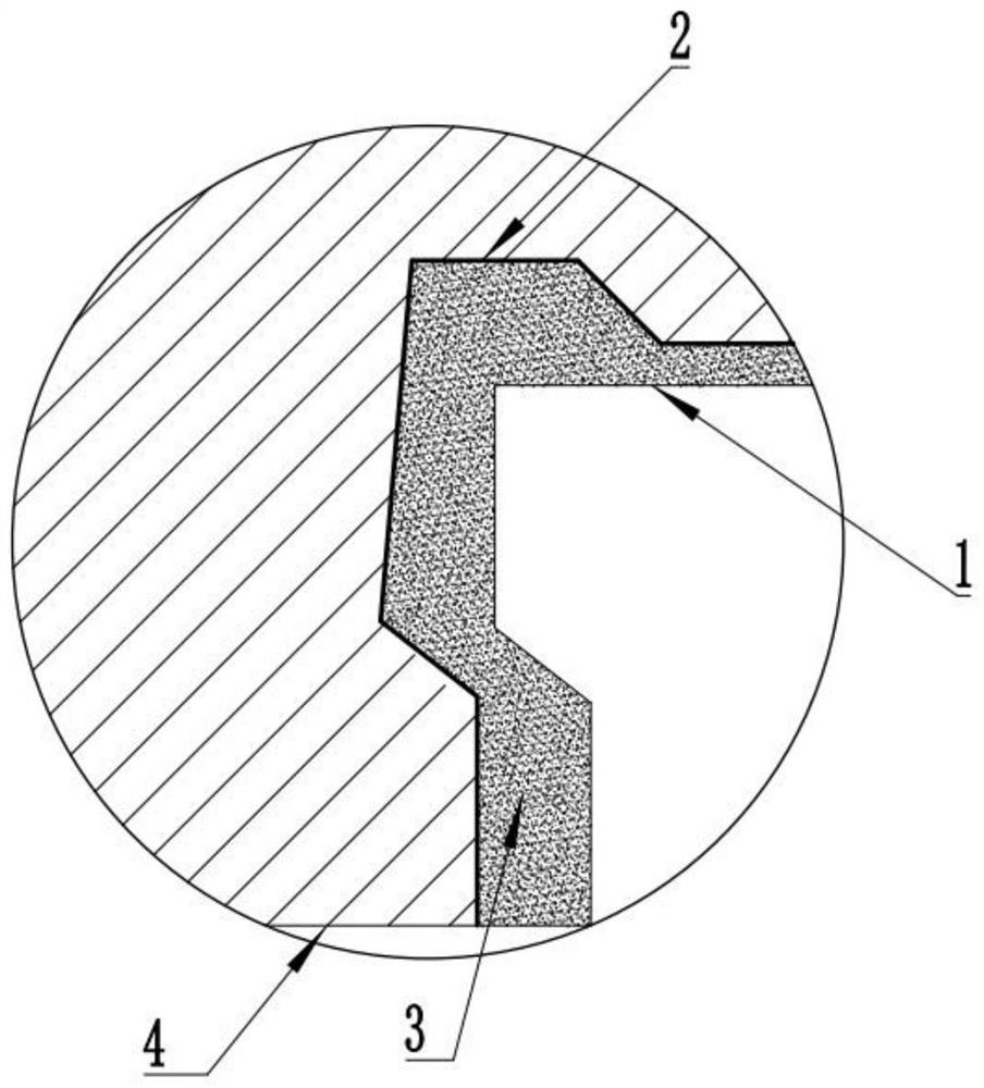 Machining method for special-shaped structure sealing groove of angular contact bearing