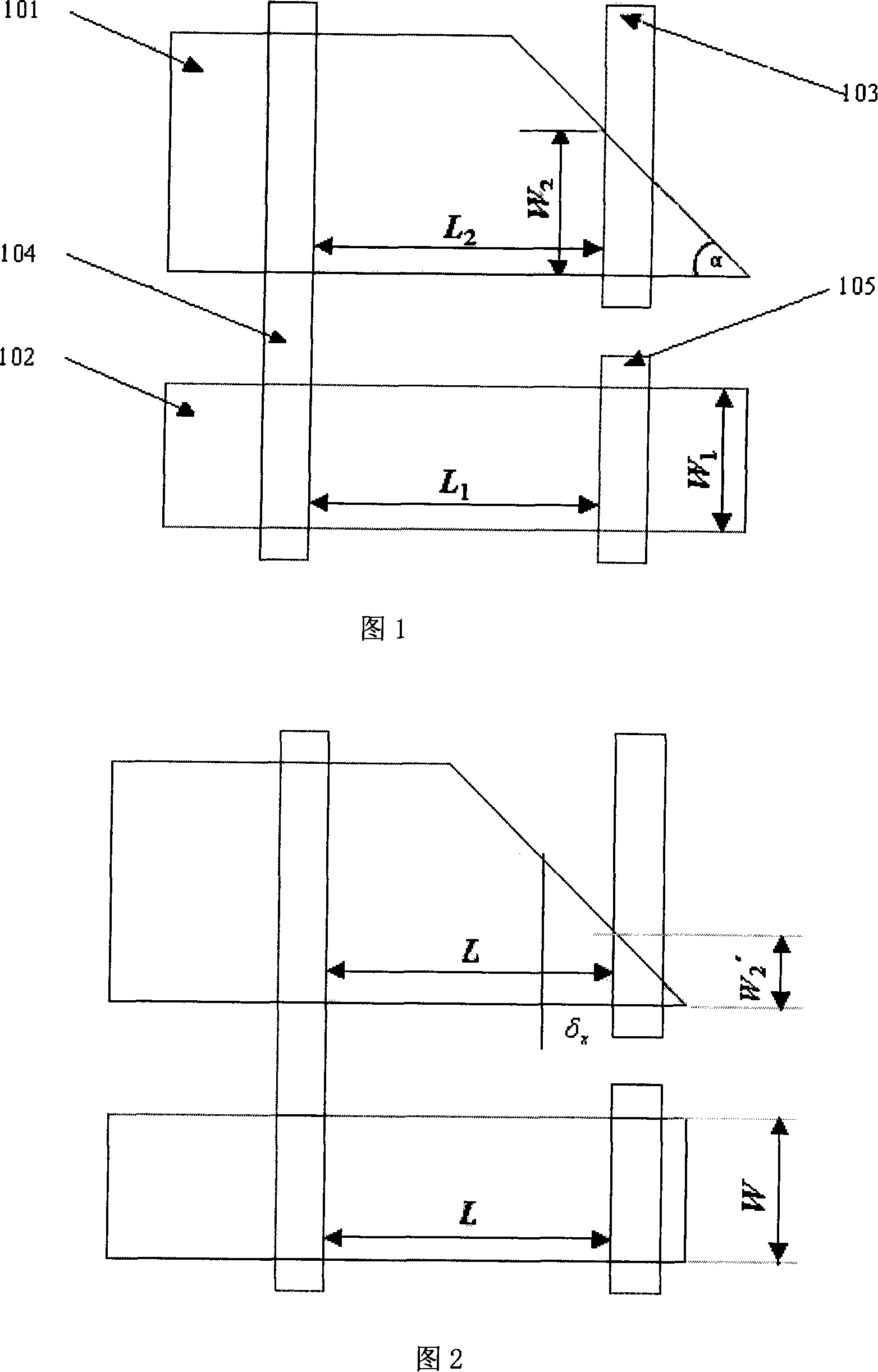 Different conductive layers alignment error electricity testing structure in micromotor system apparatus process