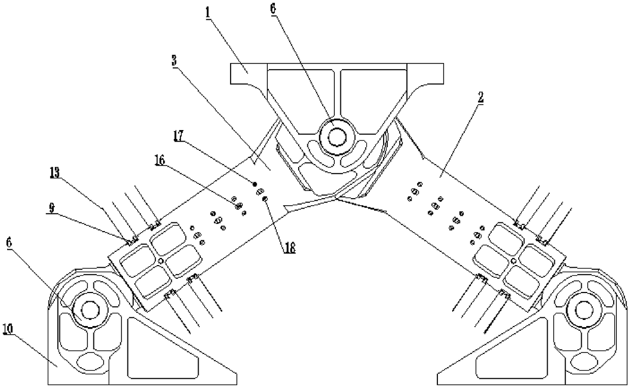 A variable frequency damping support device for a space camera