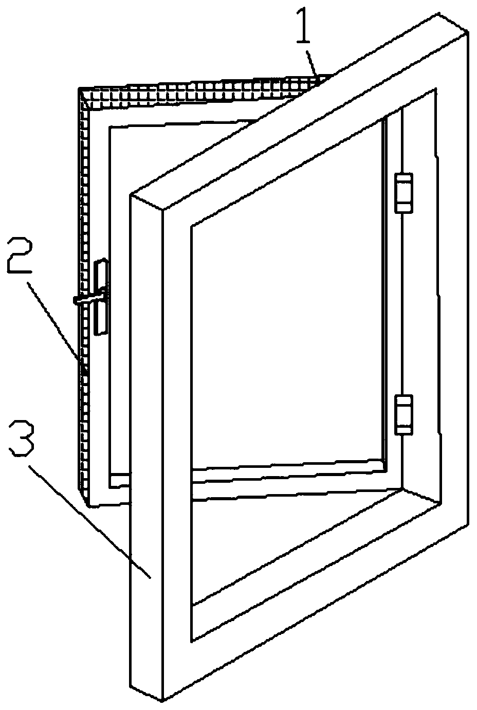 Corrosion-resistant aluminum alloy door and window and preparation method thereof