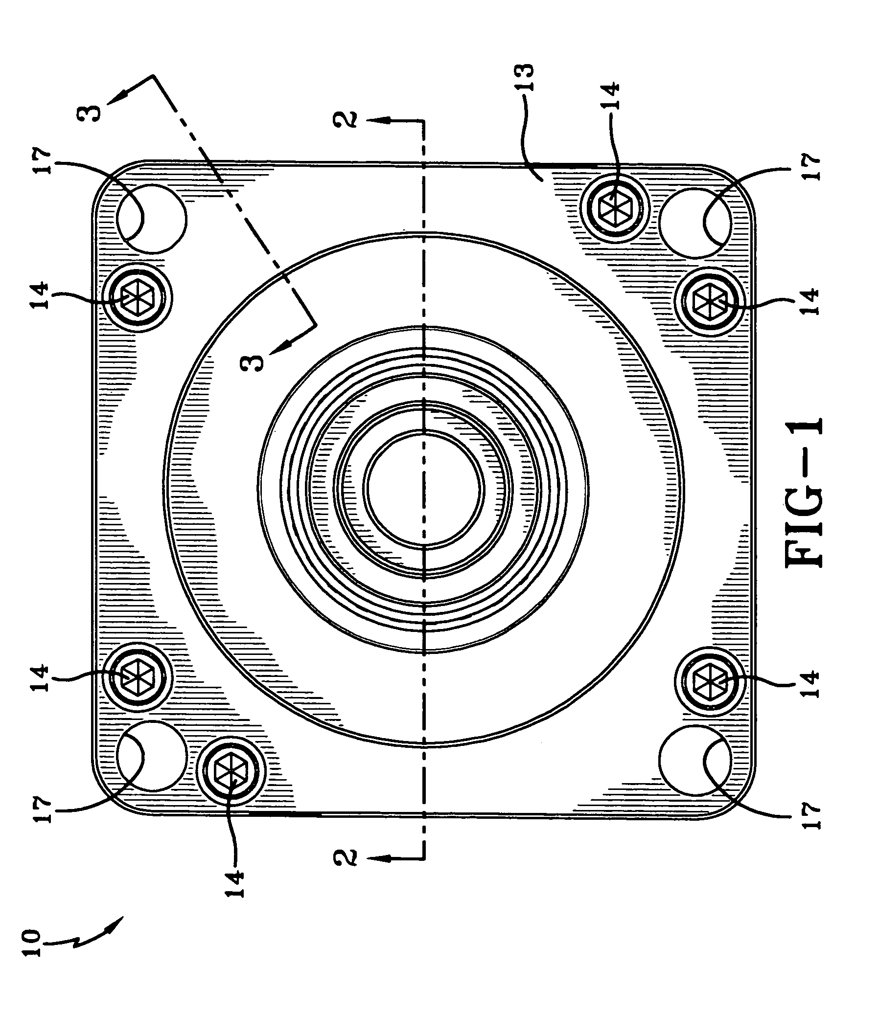 Vertical mount disc brake with disc separator