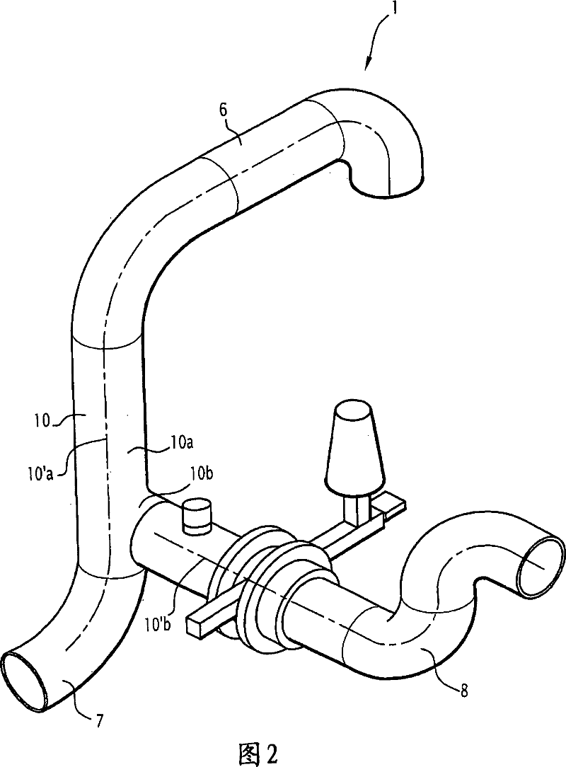 T-shaped pipework element for an auxiliary circuit of a nuclear reactor, connection piece and method for producing and assembling the pipework element