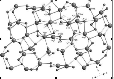 Water-soluble photostable silver (I) complex and preparation method and application thereof