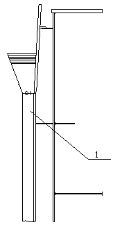 Large container ship guide rail frame and welding process thereof