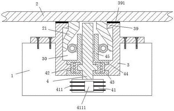 Installation device of machining work table