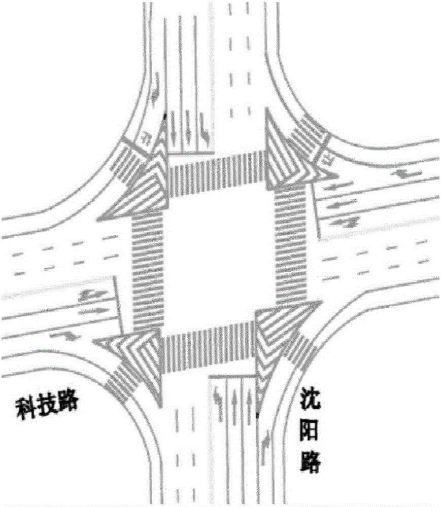Method for time designing and optimizing left turn phase of signalized intersection