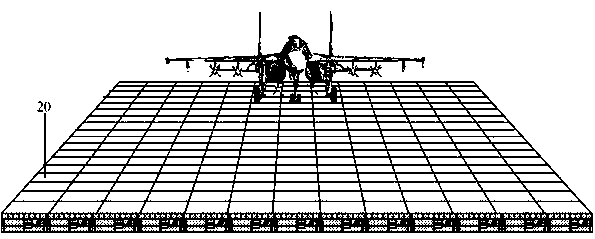 A magneto-rheological fluid boosting/damping runway for take-off and landing of an aircraft carrier
