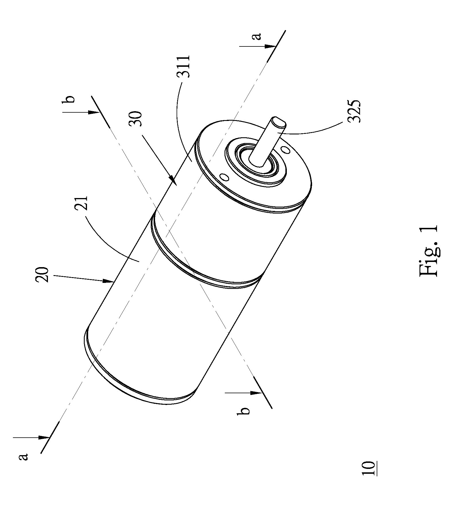 Brush DC motor with reduction mechanism