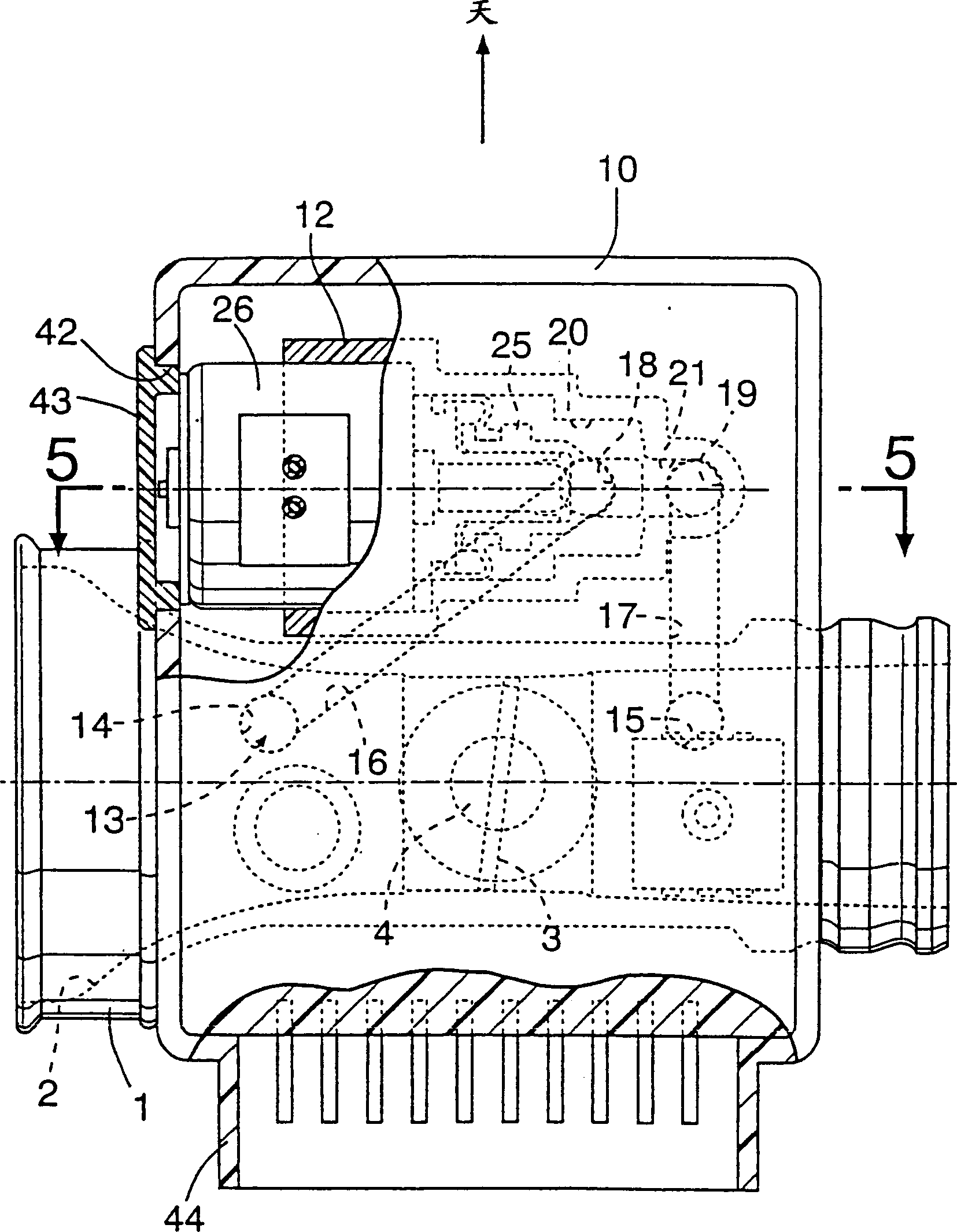 Air suction capacity controller for engine