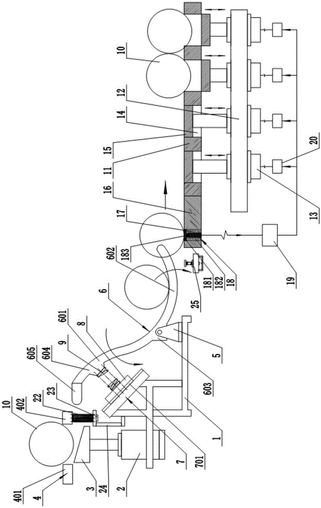 Counting type lead-out and storage device for drill stems