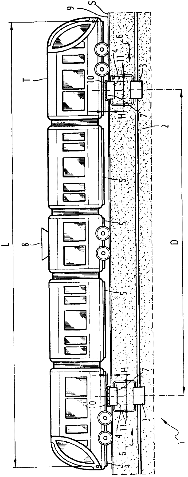 Ground-based power supply system for a transportation vehicle and associated methods