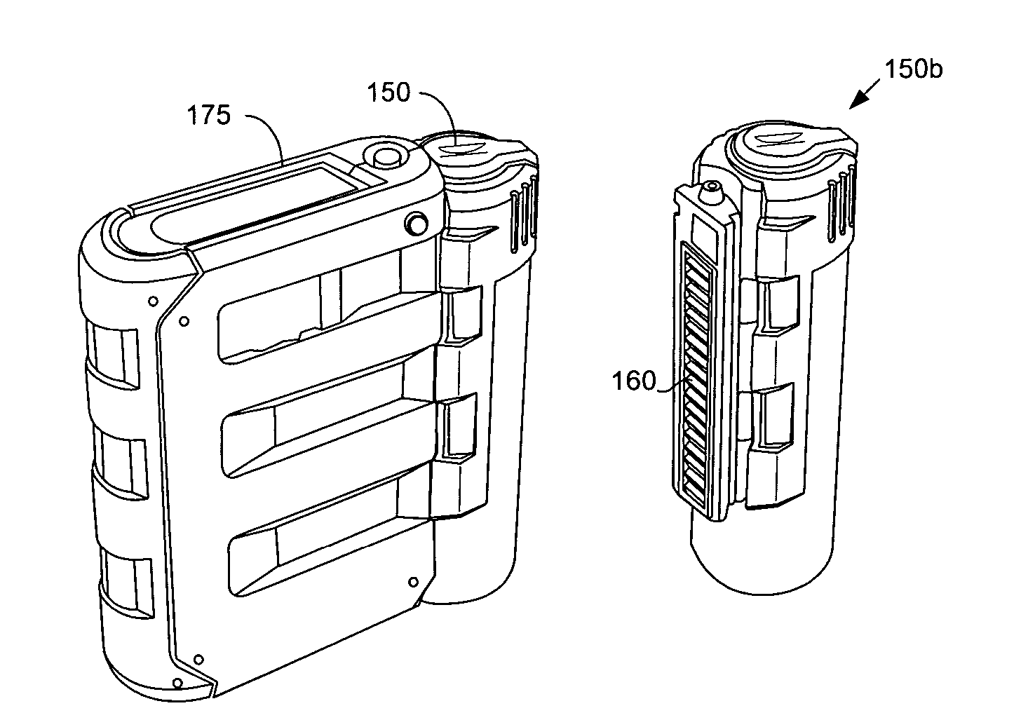 Disposable component on a fuel cartridge and for use with a portable fuel cell system