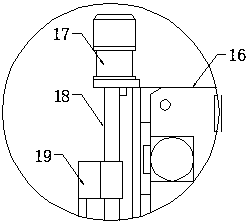 Rapid grinding device for hardware parts