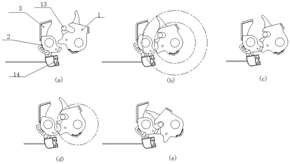 Anti-theft secondary opening cover cap lock and working method thereof