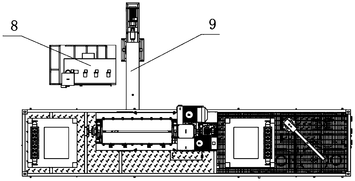 Normal-pressure electro-desalting backwashing wastewater treatment device