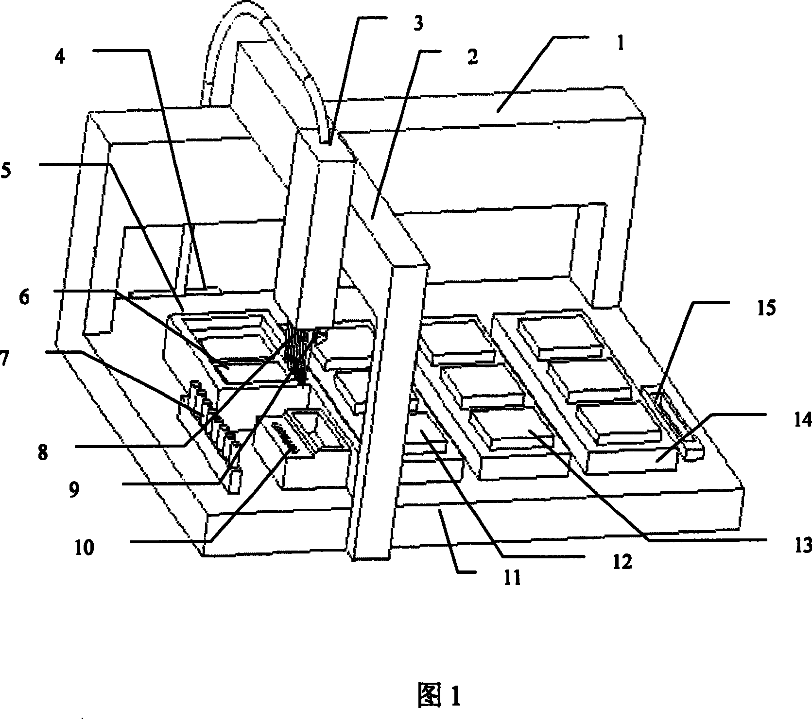 Blood treatment working station based on micronano magnetic particle and its control method