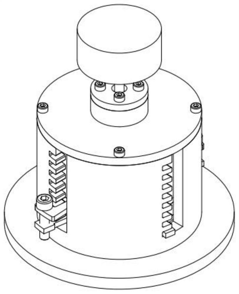 Single degree of freedom magnetic damping shock absorber based on eddy current effect