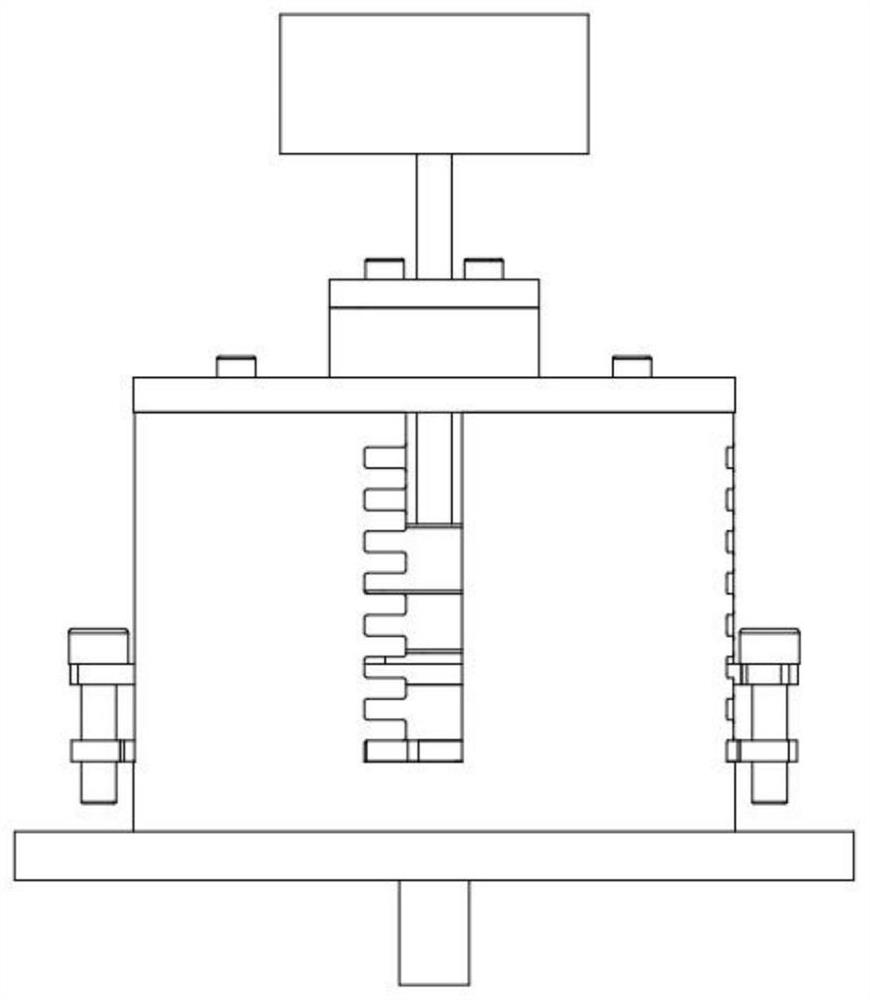 Single degree of freedom magnetic damping shock absorber based on eddy current effect