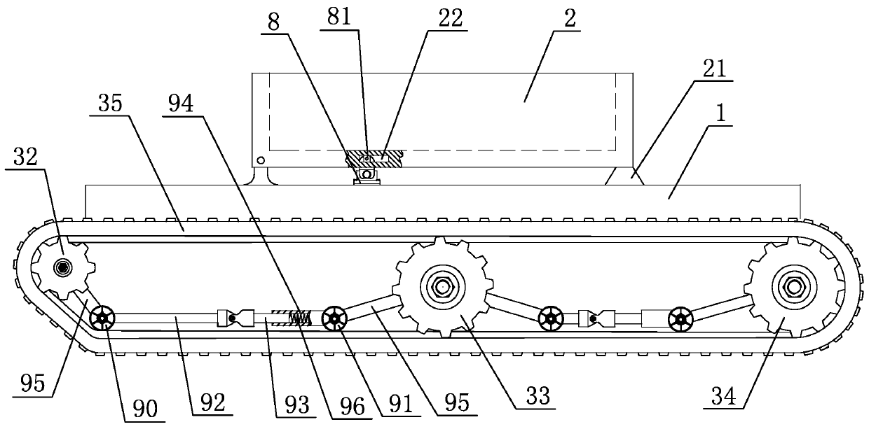 An automatic stair climbing device