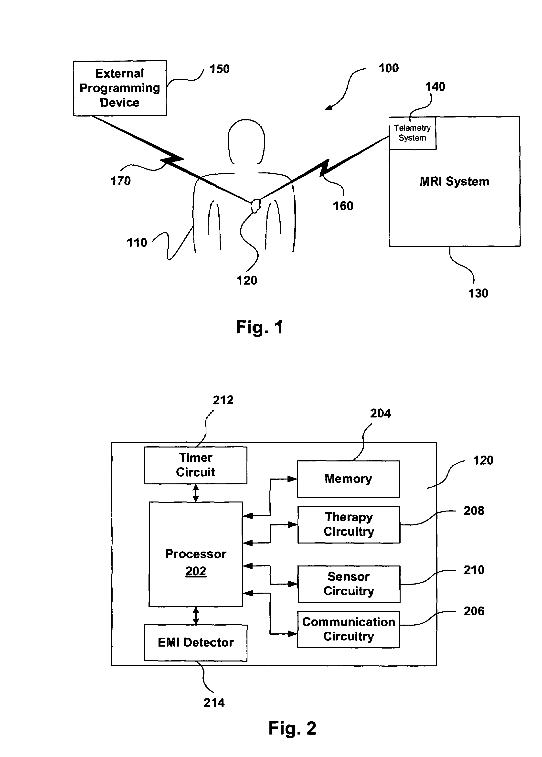 MRI system having implantable device safety features