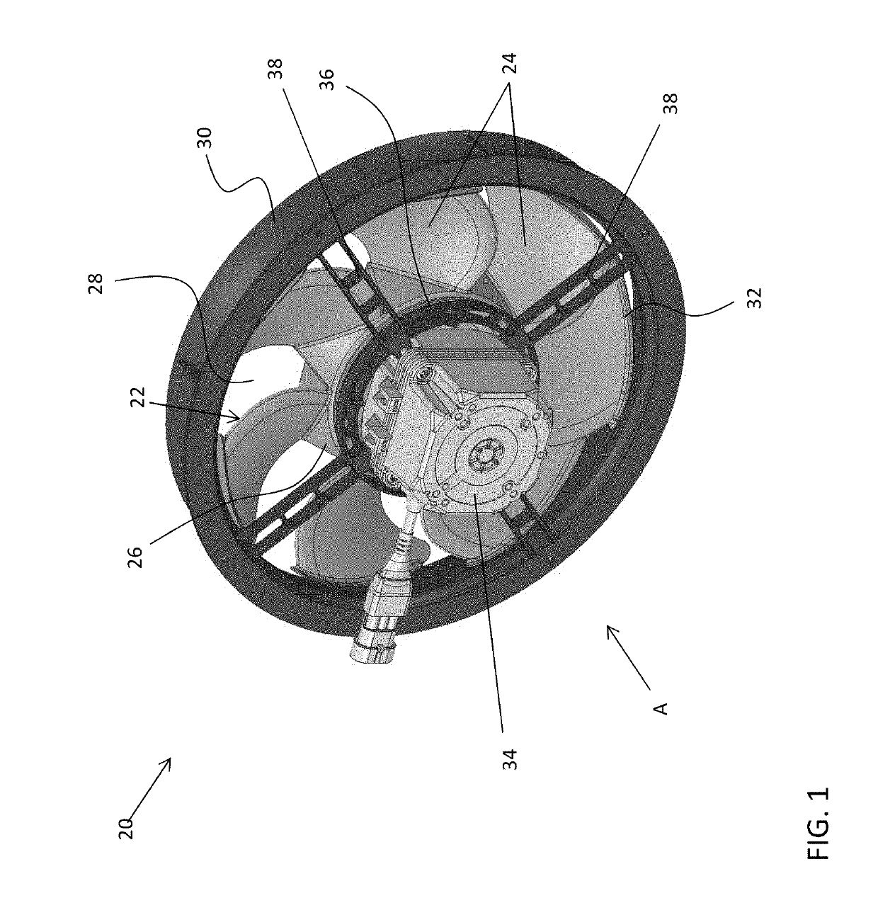 Axial fan with tip fences